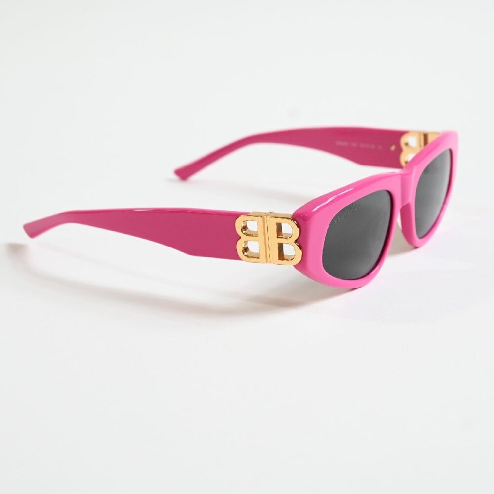 Balenciaga BB0095S 006 sunglasses with gold logo. Brand new, 100% AUTHENTIC.